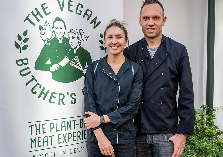 The founders of Vegan Butcher Brussels